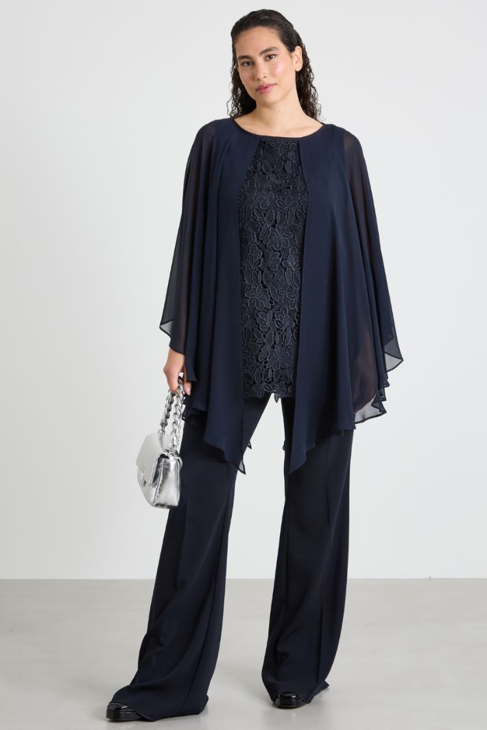Lace and silk top Intrend - 3