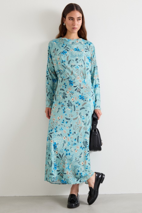 Printed twill dress Intrend