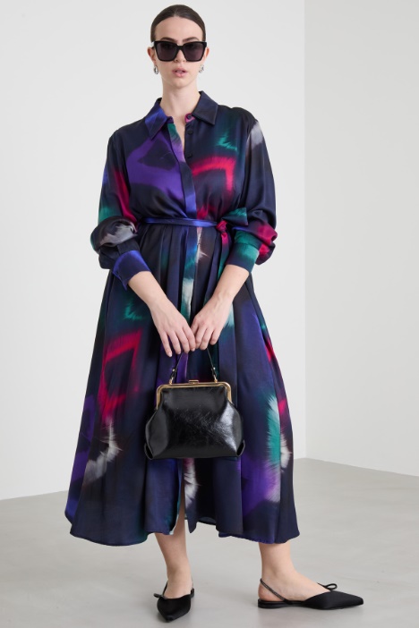 Abito chemisier in twill