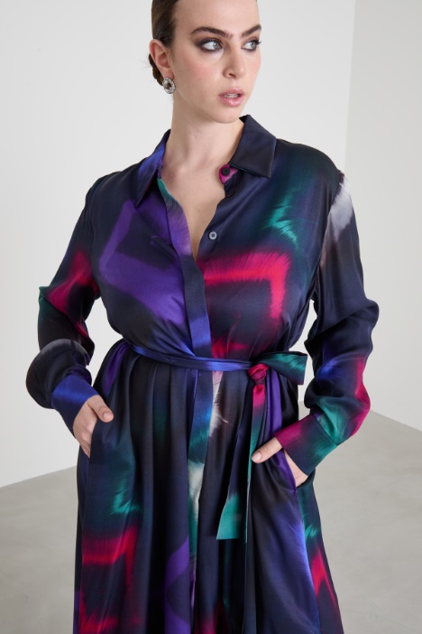 Abito chemisier in twill