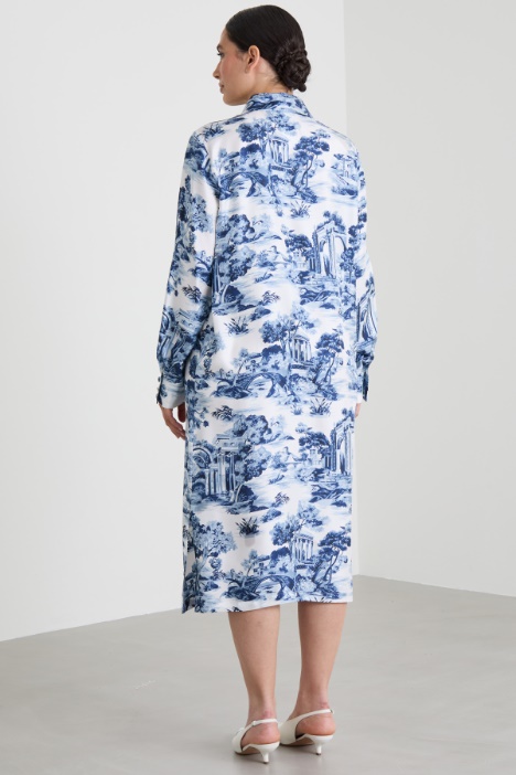 Abito chemisier in twill