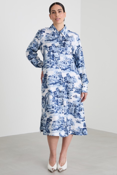 Abito chemisier in twill