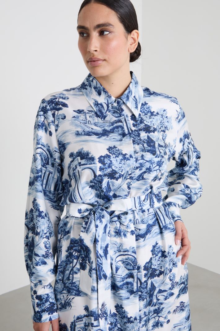 Twill shirt dress Intrend - 4