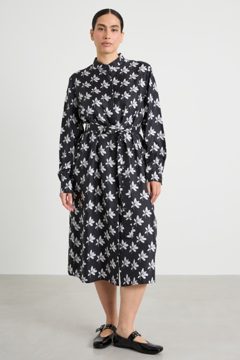 Abito in twill di seta