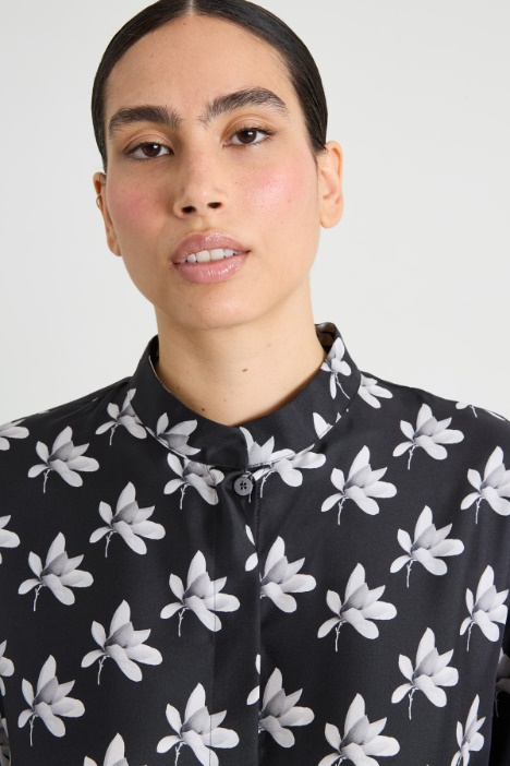 Abito in twill di seta