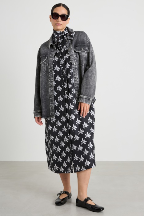 Abito in twill di seta Intrend
