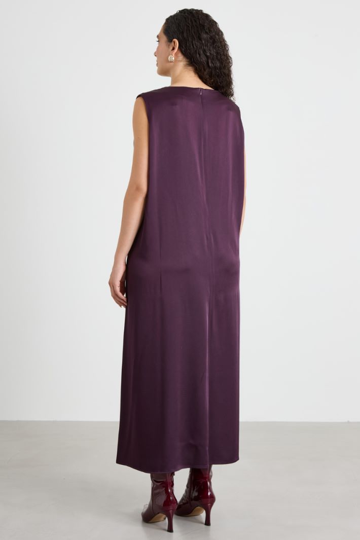 Flared envers satin dress Intrend - 3