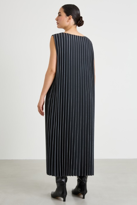 Abito in crépe plissé