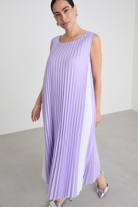 Abito in crépe plissé