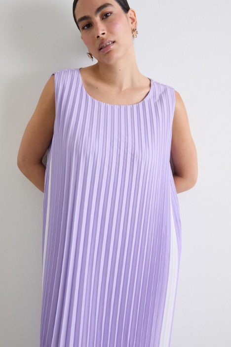 Abito in crépe plissé