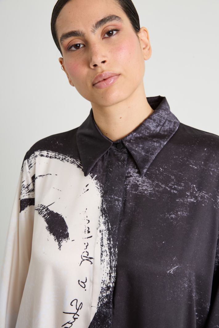 Abito in twill stampato Intrend - 4