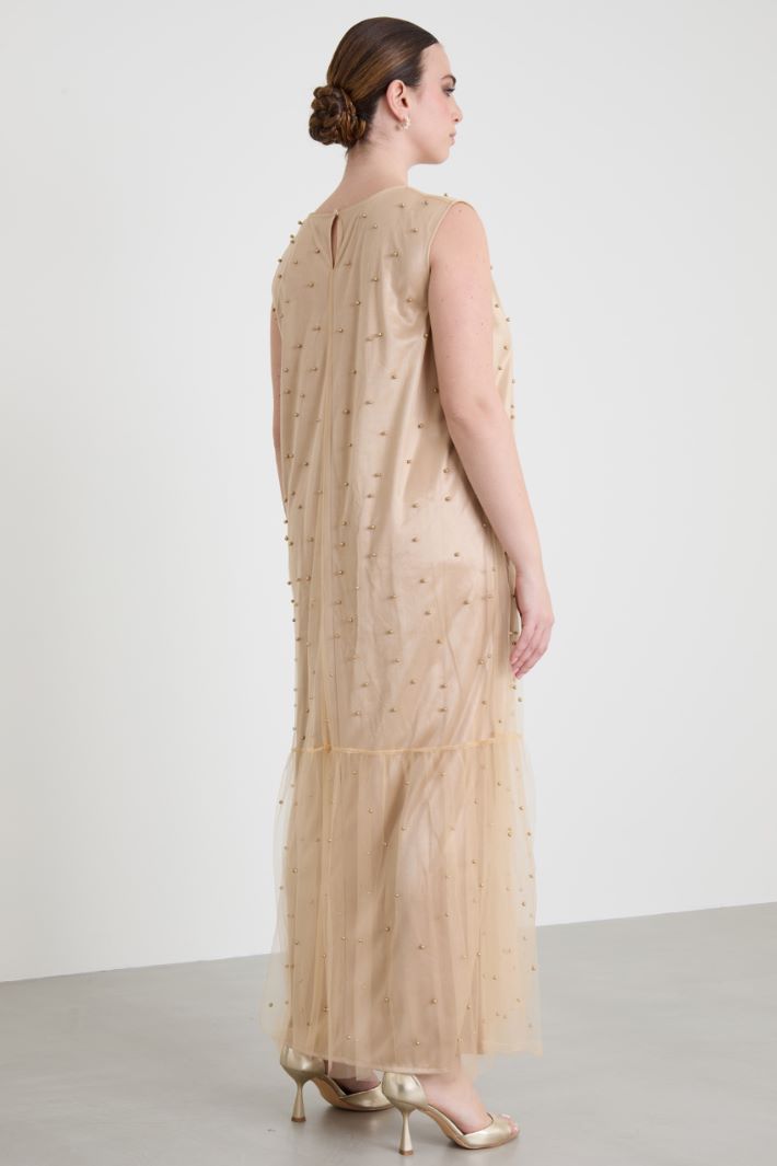 Vestido de tul con cuentas Intrend - 3