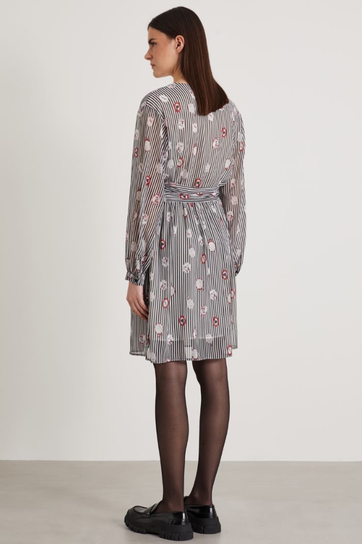 Printed crepe dress Intrend - 3