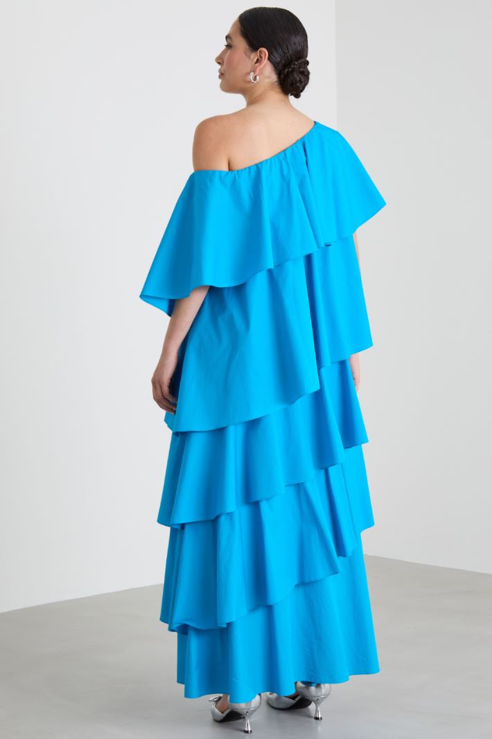 Flounce poplin dress Intrend - 3