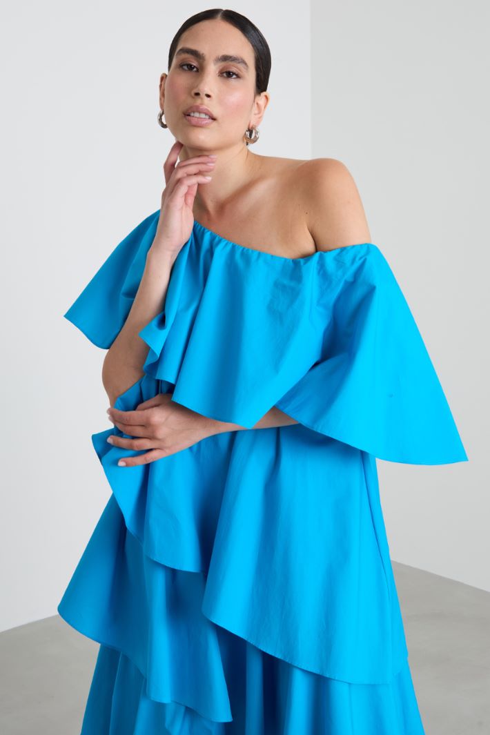Flounce poplin dress Intrend - 2
