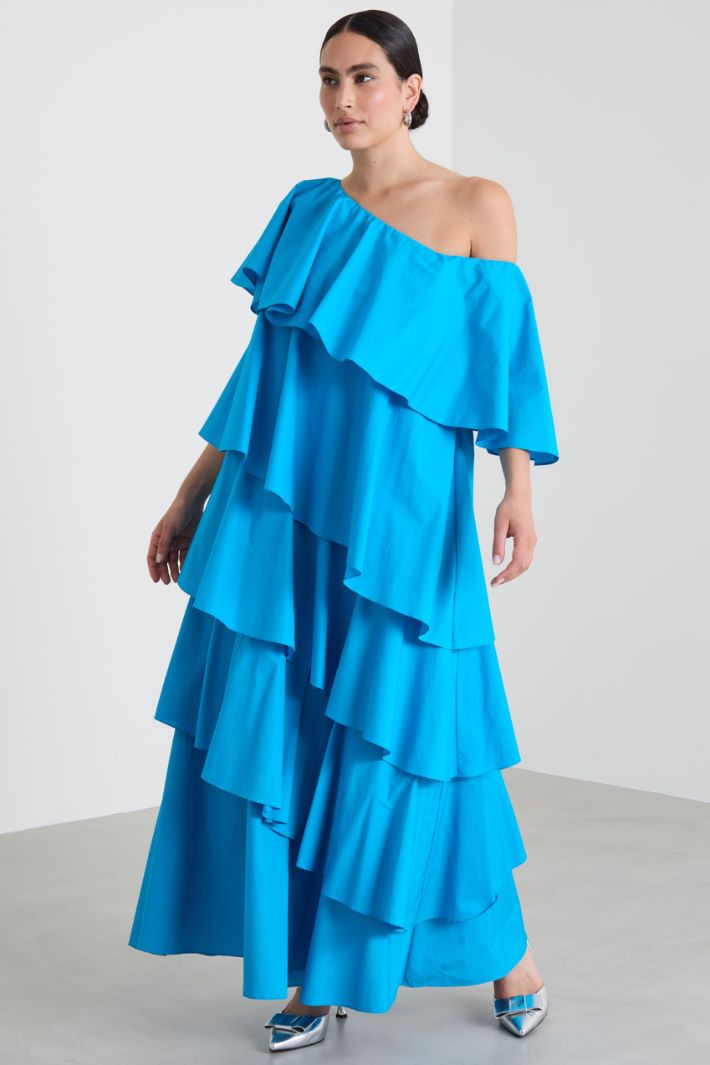 Flounce poplin dress Intrend - 4