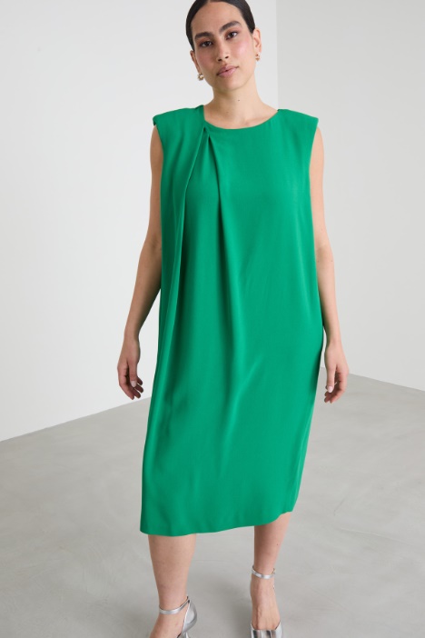 Abito dritto in enver satin