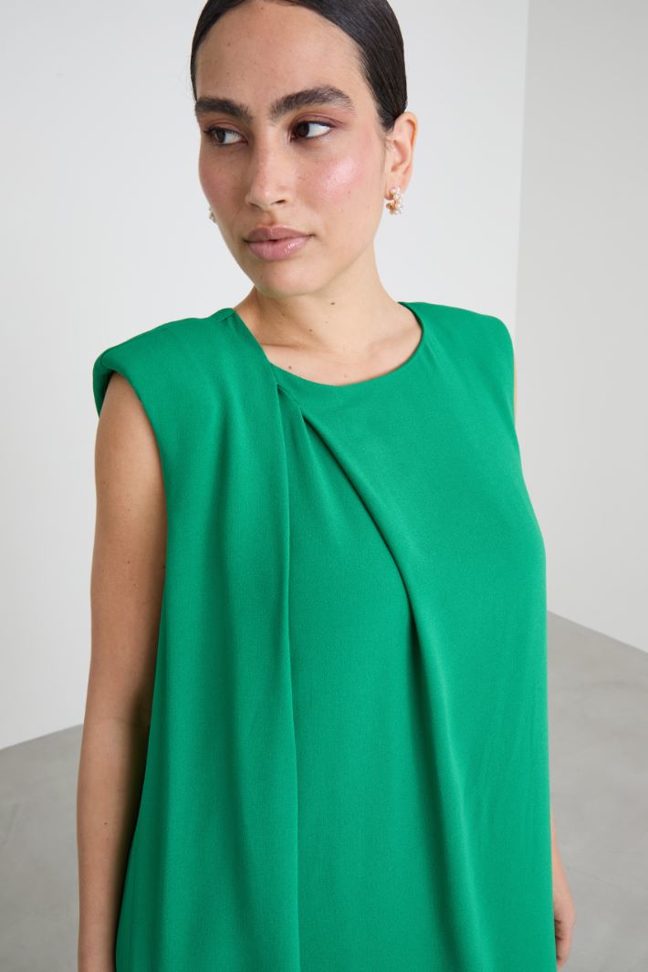 Straight envers satin dress Intrend - 4