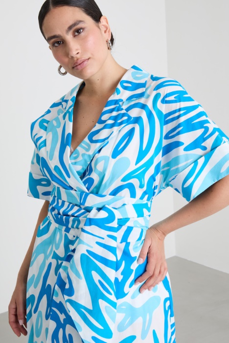 Abito chemisier in popeline