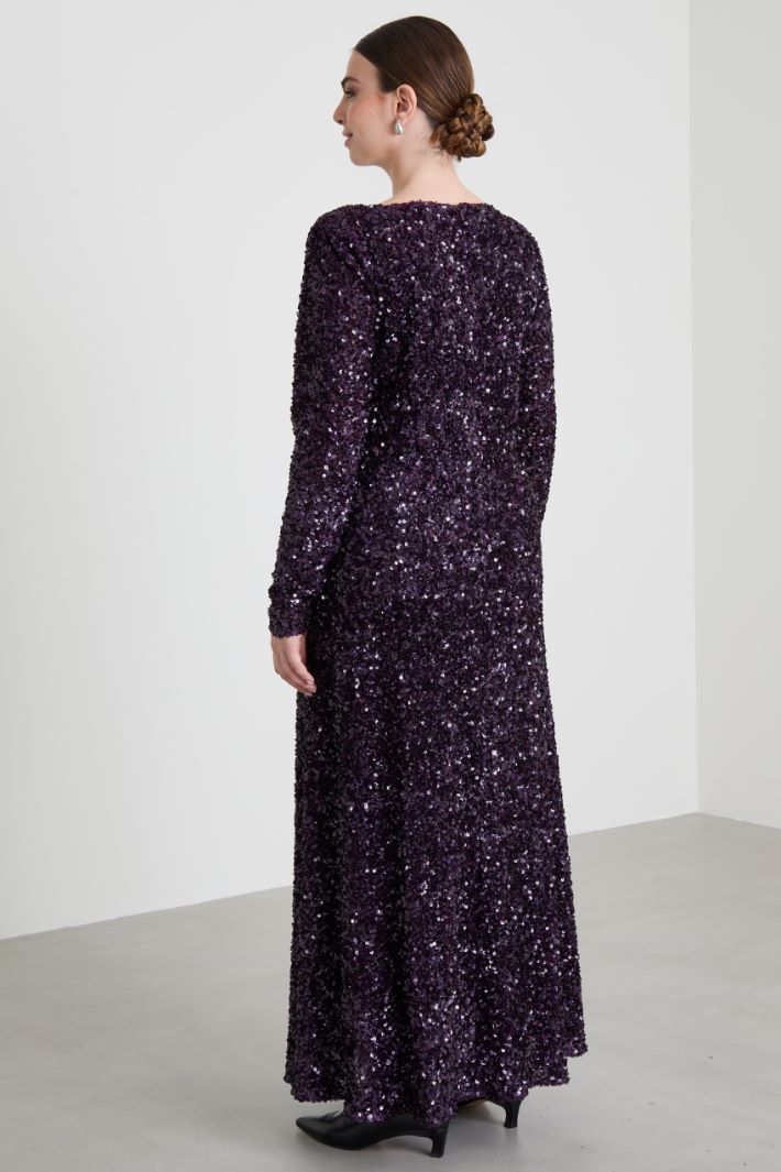Vestido evasé con lentejuelas Intrend - 3