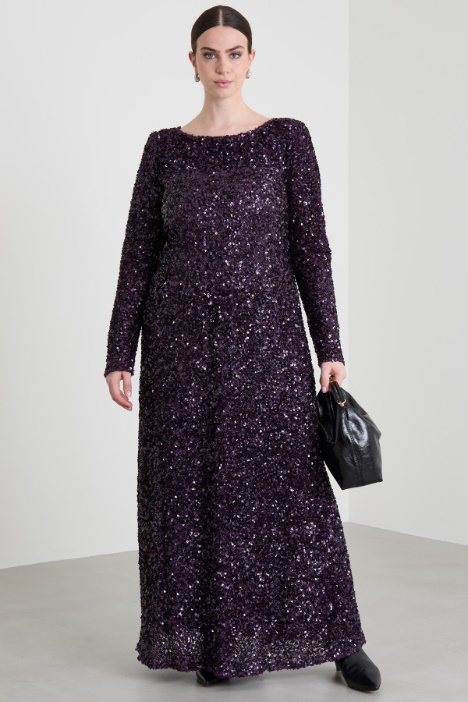 Flared sequinned dress Intrend