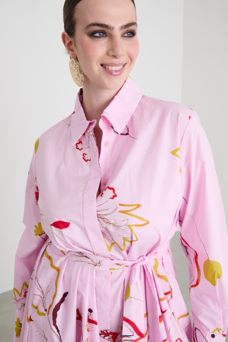 Abito chemisier in popeline