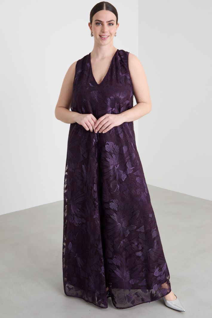 Abito lungo in tulle ricamato Intrend - 2