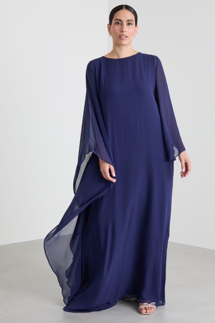 Pure silk kaftan dress Intrend - 4