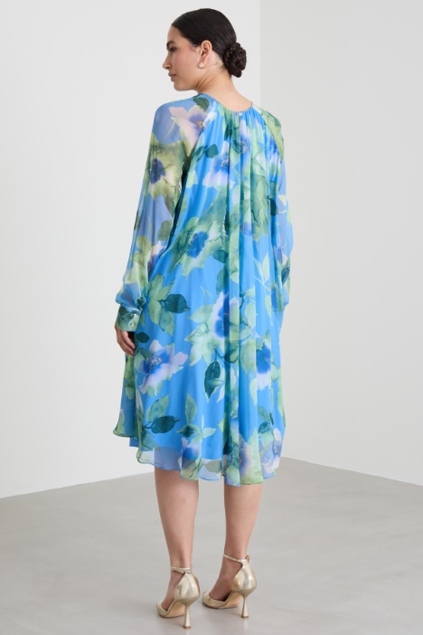 Abito in georgette con fusciacca