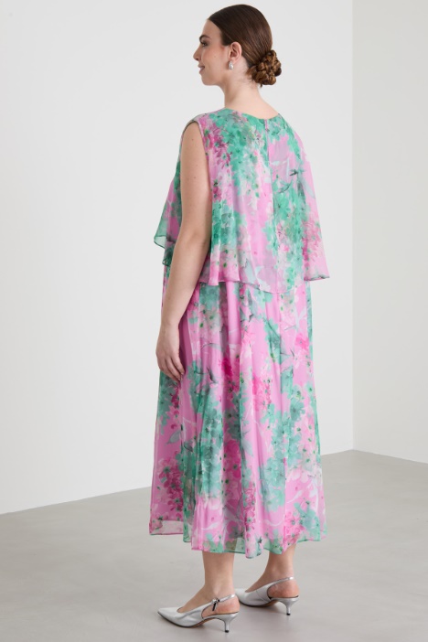 Abito longuette in georgette