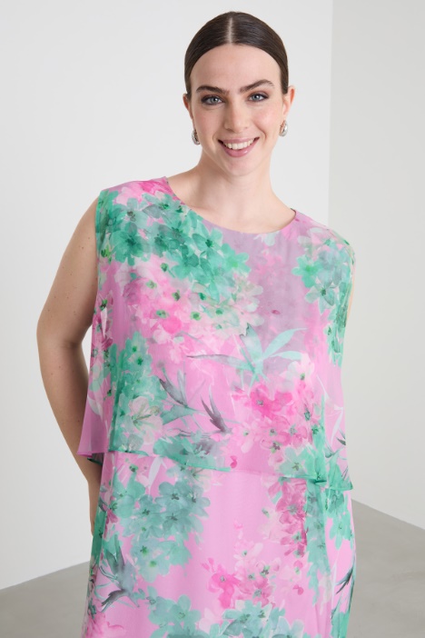 Abito longuette in georgette