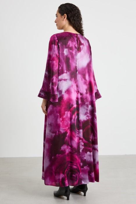 Abito over in raso di seta