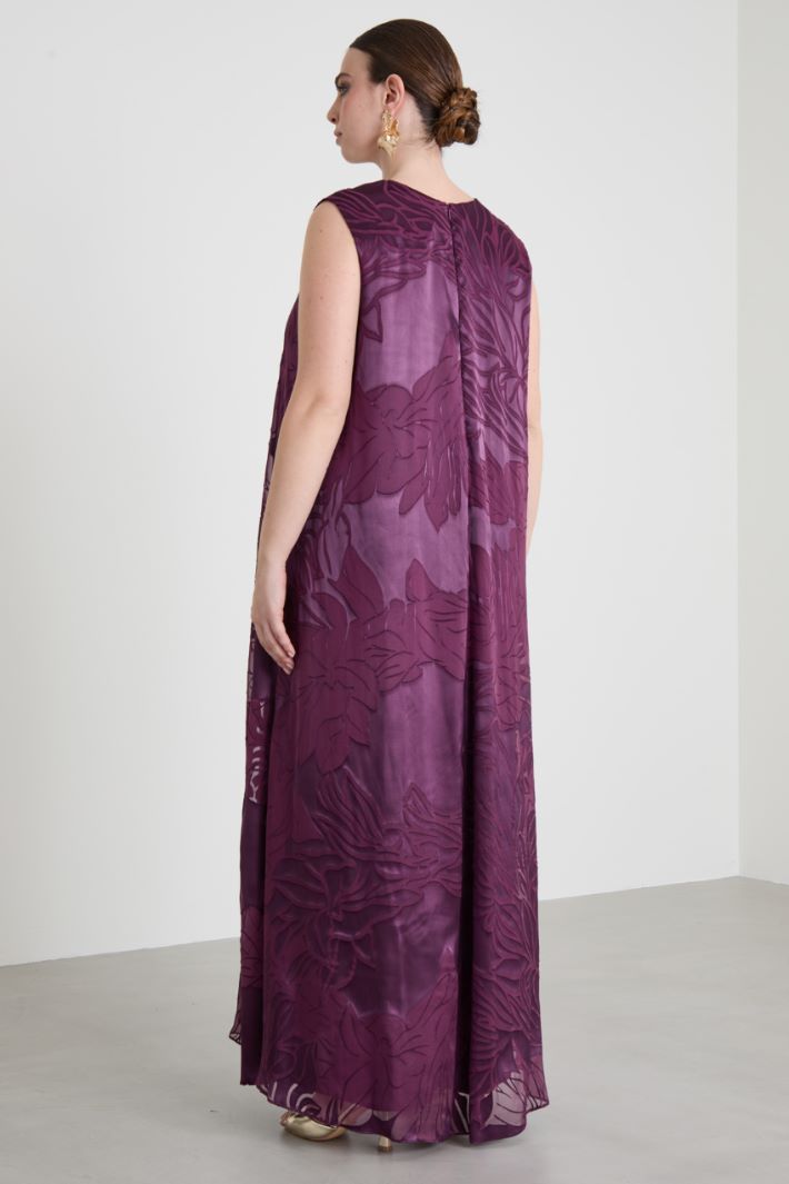 Devoré silk satin dress Intrend - 3