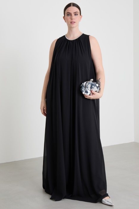 Long crepe dress Intrend