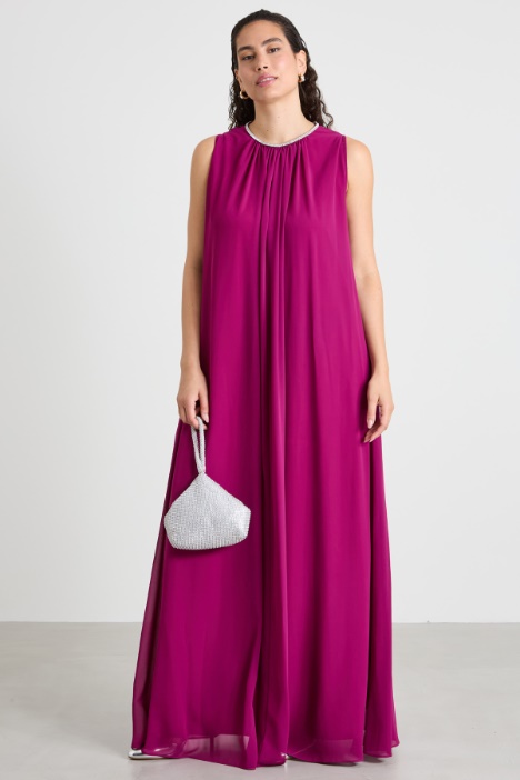 Long crepe dress Intrend