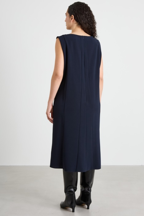 Abito midi in crépe