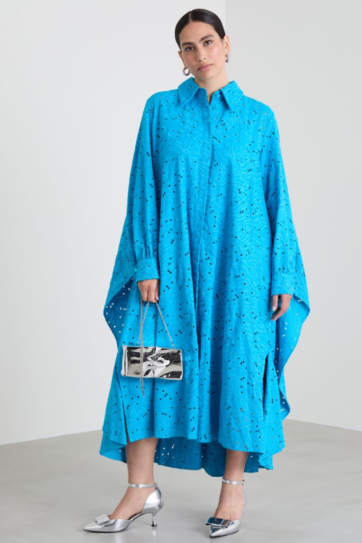 Broderie anglaise poplin dress Intrend
