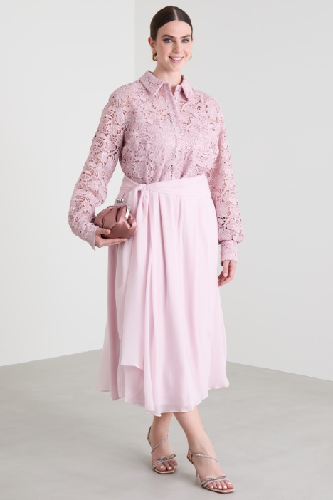 Lace and silk dress Intrend