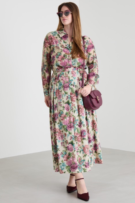 Cotton and silk voile tunic Intrend