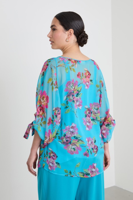 Casacca in georgette di seta