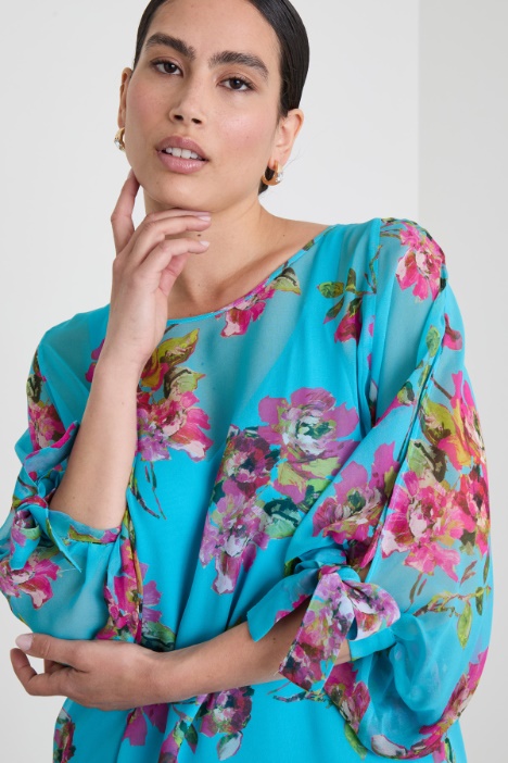 Casacca in georgette di seta