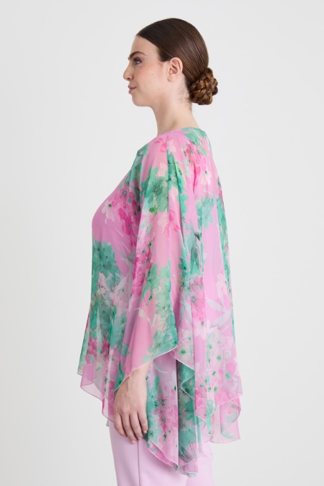 Casacca in georgette di seta