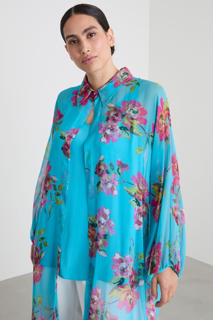 Long georgette tunic Intrend - 4