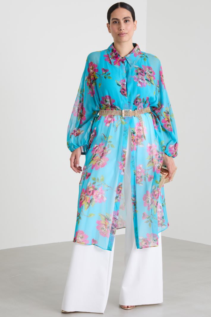 Long georgette tunic Intrend - 3