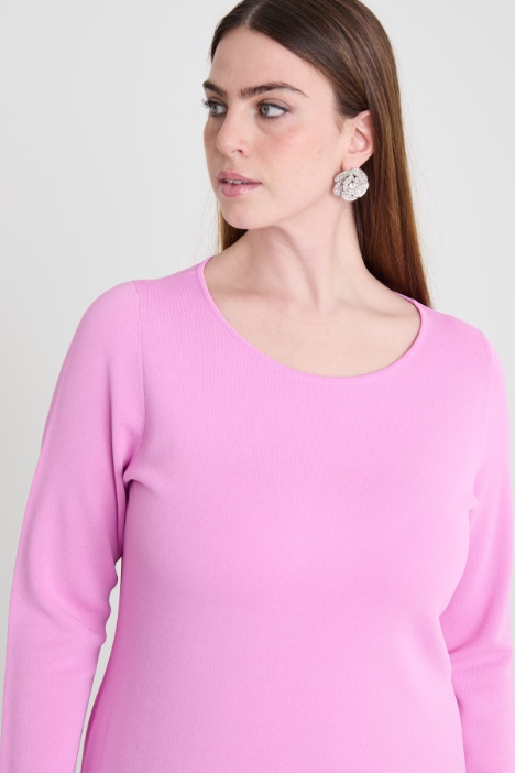 Abito in viscosa jacquard