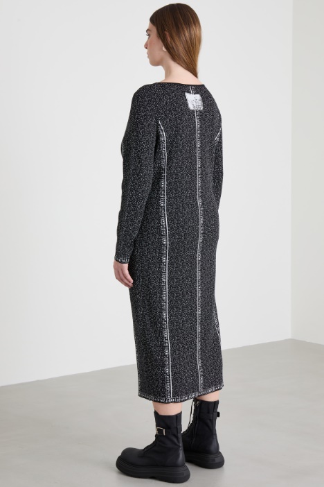 Abito in viscosa jacquard Intrend - 2