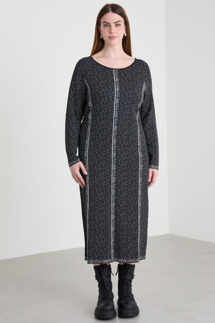 Jacquard viscose dress Intrend - 2