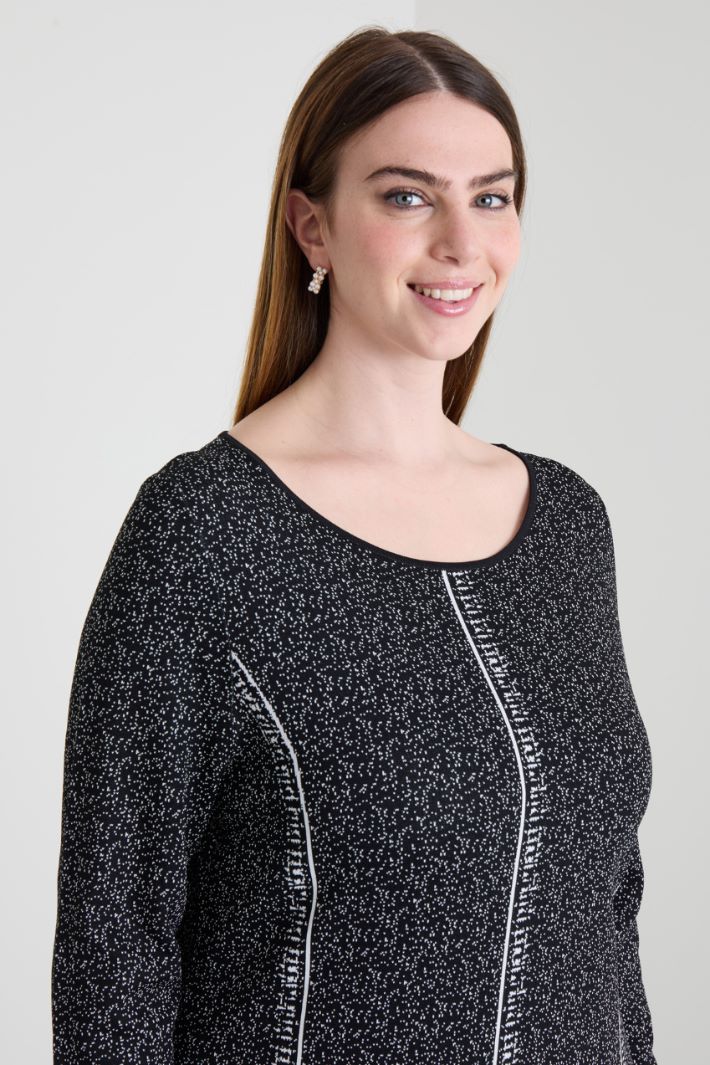Jacquard viscose dress Intrend - 4