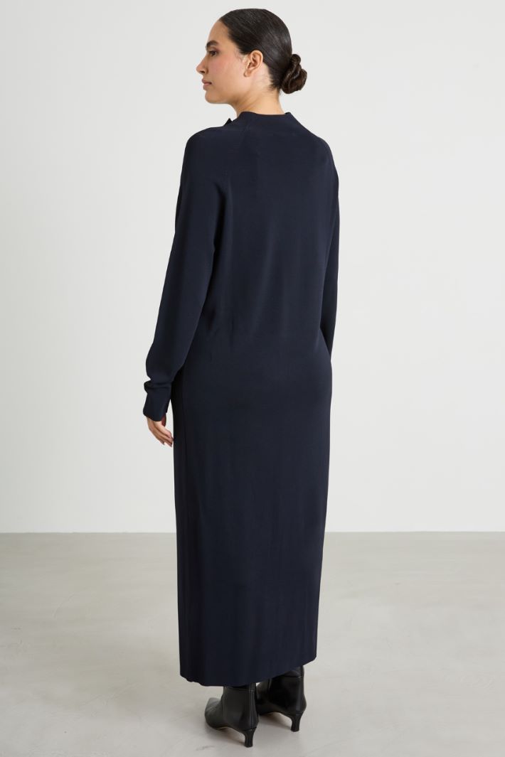 Knitted viscose dress Intrend - 3