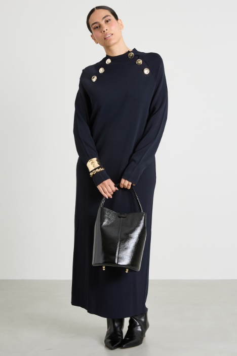 Knitted viscose dress Intrend